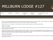 Tablet Screenshot of millburnlodge127.com
